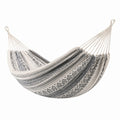 Amaca in Cotone con Motivo Geometrico Grigio e Bianco