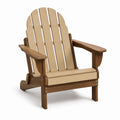 Sedia Adirondack in legno e poliestere beige