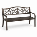 Panchina in metallo decorativa bronzo 127 cm